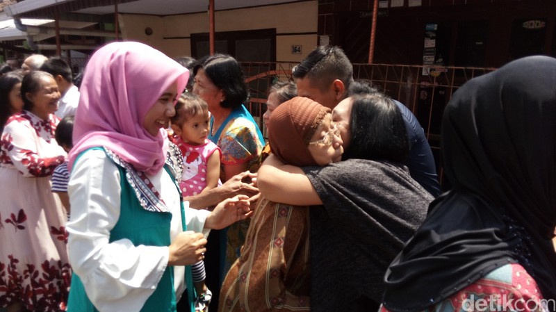 Silaturahmi Natal di Kampung Toleransi, Ambarawa, Senin (25/12/2017).