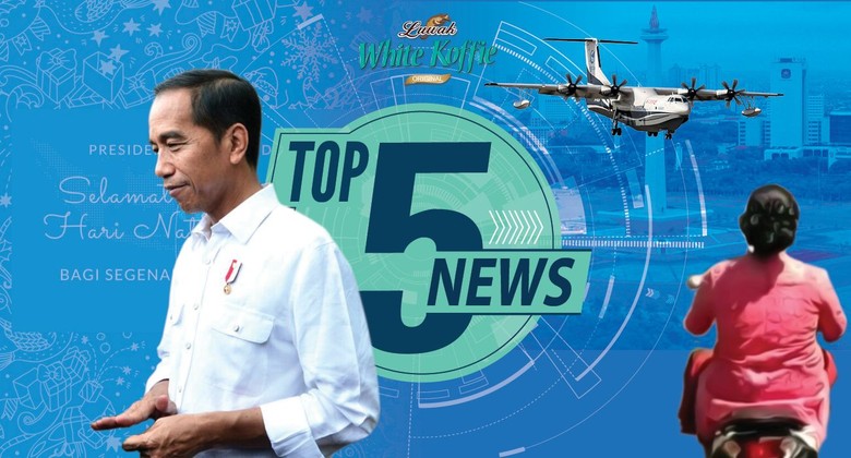 Emak-emak Berkonde Terobos Macet, Ucapan Natal Jokowi