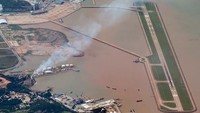 Bandara Internasional Macau ini merupakan satu-satunya bandara di Macau yang teletak di ujung timur pulau Taipa. Landasan pacu bandaranya saja dibangun di atas sebidang tanah reklamasi laut. myscienceacademy.org/Istimewa.