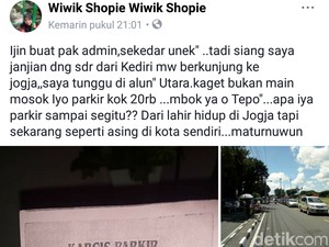Begini Kata Komunitas Alun-alun Utara Yogya Soal Tarif Parkir Nuthuk