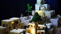 Wouw! Ahli Kue Ini Bikin Miniatur Kota Bethlehem dari Fruitcake