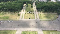 Bisa dibilang, pengunjung di Monas cukup sepi (Foto: Indra Komara/detikcom)