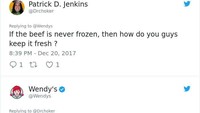 Jawaban singkat, padat dan jelas dari Wendy’s saat netizen menanyakan cara restoran menjaga daging tetap fresh. “R E F R I G E R A T O R S” atau kulkas sebagai jawaban. Foto: Istimewa