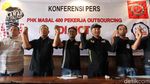 SP JICT Jumpa Pers Tolak PHK Pekerja Outsourcing