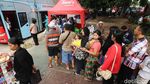 Foto: Antrean Mengular Warga DKI Ingin Naik Bus Tingkat Wisata