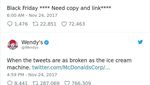 Kocak! Lihat Tweet Akun Wendys Ini Saat Tanggapi Kicauan Netizen