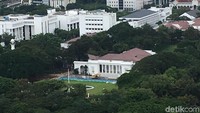 Dari puncak Monas, terlihat Istana Merdeka (Foto: Indra Komara/detikcom)
