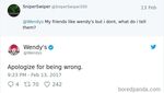 Kocak! Lihat Tweet Akun Wendys Ini Saat Tanggapi Kicauan Netizen