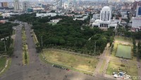 Langit Ibu Kota pun sedang cerah sehingga cukup mendukung bila Anda ingin berlibur (Foto: Indra Komara/detikcom)