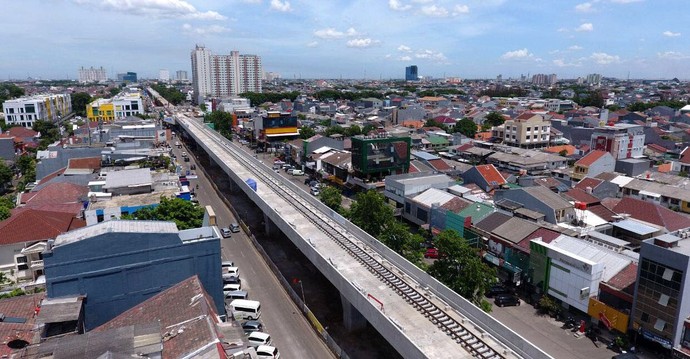 Melihat Proyek LRT Jakarta Velodrome-Kelapa Gading di 
