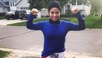 Begini Gaya Latihan Amaiya Zafar, Petinju Berhijab asal Amerika