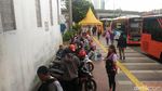 Penampakan Opang dan PKL Mangkal Lagi di Trotoar Stasiun Tanah Abang