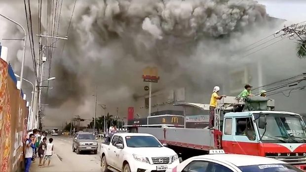 Mal yang dilanda kebakaran di Davao, Filipina pada 23 Desember lalu