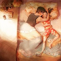 Menjaga pasangan tetap hangat dan aman, ketika dirinya tengah mengalami mimpi buruk. Foto: Instagram