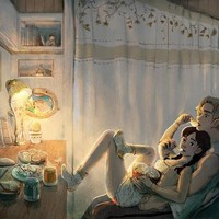 Tak perlu pergi ke bioskop, kalian juga bisa menikmati suasana romantis dengan cara sederhana seperti menikmati film bersama di rumah. Foto: Instagram