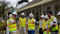 Untuk wilayah barat dimulai dari gedung ex.binagraha, perkantoran kepala sekretarian presiden, depan istana negara sampai dengan masjid. Pool/Kementerian PUPR.