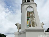 Begini Penampakan Patung Maung Bandung Mirip Anjing Laut