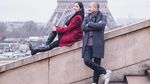 Potret Honeymoon Afif Kalla & Tistha Nurma di Paris