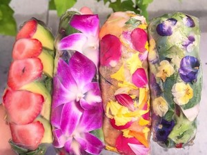 Tertarik Coba? Spring Roll dengan Isian Bunga yang Cantik!