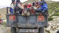 Suku Mustang tinggal di distrik Mustang yang terbagi dalam delapan desa. Masuk dalam kawasan Jomson, jaraknya sekitar 360 km dari Kathmandu (Eric Campbell/ABC Australia)