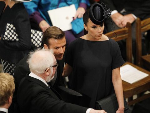 David dan istrinya, Victoria Beckham, di pernikahan Pangeran William dan Kate Middleton 2011 lalu. 