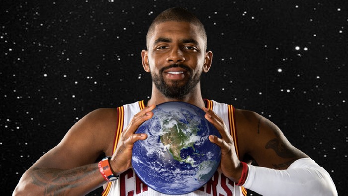 Kyrie Irving, mantan penganut teori Bumi datar yang kini sudah bertobat. Foto: Internet Kyrie Irving, mantan penganut teori Bumi datar yang kini sudah bertobat. Foto: Internet