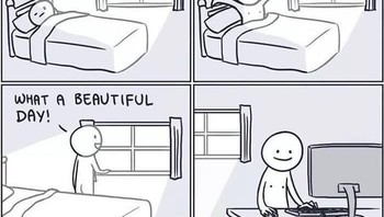 Bangun tidur ku terus.....main game! Foto: internet