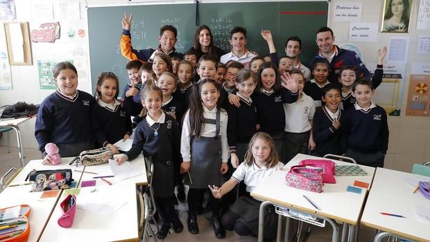 Ketika Marquez dan Pedrosa Jadi Guru Matematika
