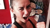 Selain latihan beban Agnes juga olahraga kardio. Di foto ini Agnes habis melakukan boxing dan muaythai karena menurutnya lebih menyenangkan daripada lari di atas treadmill. (Foto: Instagram/myfitnezdiary)