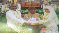 Akad nikah putri Mensesneg berlangsung di Jogja Expo Center (JEC), Banguntapan, Bantul. Foto: Usman Hadi/detikcom