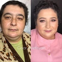 Satu lagi pejuang kanker yang kepercayaan dirinya bertambah berkat makeup Goar Avetisyan. Foto: Instagram Goar Avetisyan