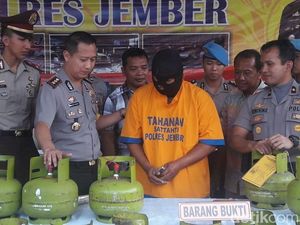 Pengoplos Elpiji di Jember Ditangkap, Ratusan Tabung Diamankan