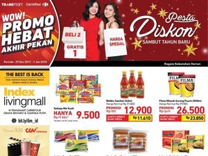 Diskon hingga 40% Alat Barbeku & Promo Makanan Pesta Tahun Baru