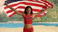 Allyson Felix dari Amerika Serikat mengoleksi 18 medali dari Olimpiade dan Kejuaraan Dunia atletik, dan memiliki tubuh berotot yang sempurna. (Foto: instagram/af85)