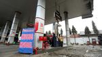 Fasilitas SPBU yang Rusak Akibat Terbakarnya Truk Tangki
