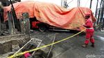 Ini Bangkai Truk Tangki yang Hangus di SPBU Jagakarsa