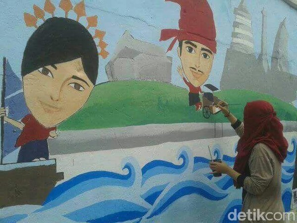 Ide dasar penataan lorong ini berawal dari usulan warga yang menginginkan perubahan mendasar terhadap kawasan hunian yang mereka tinggali. (Ibnu Munsir/detikTravel) Ide dasar penataan lorong ini berawal dari usulan warga yang menginginkan perubahan mendasar terhadap kawasan hunian yang mereka tinggali. (Ibnu Munsir/detikTravel)