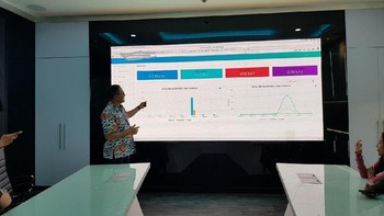 Sebelum diserahterimakan dari PT INTI, mesin ini telah diujicobakan dan berfungsi dengan baik. Pihak Kominfo pun berani memastikan mesin ini siap untuk diaktifkan awal tahun nanti. (Foto: detikINET/Agus Tri Haryanto)