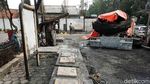 Ini Bangkai Truk Tangki yang Hangus di SPBU Jagakarsa