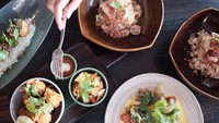 Tiga sahabat ini juga sempat makan di restoran Spice by Chris Salans. Raisa mengaku all-day gastrobar ini jadi salah satu restoran favorit mereka di Bali. Foto: Instagram raisa6690