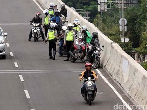 Operasi Besar-besaran di JLNT Jakarta, 903 Pemotor Ditilang