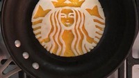 Logo Starbucks ternyata juga dibuat oleh Baldini. Sangat mirip ya? Foto: Istimewa