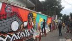 Foto: Mural & Lorong Warna-warni di Makassar
