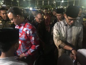 Anies-Sandi Beri Santunan Anak Yatim Rp 500 Ribu di Lokasi CFN