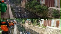 Nah, ini foto before after Kali Tegal Amba yang dipamerkan Anies (Foto: Instagram Anies Baswedan)