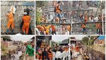 Foto Before-After Kali Tegal Amba yang Diunggah Anies