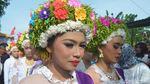 Foto: Gadis-gadis Cantik Bermahkota Bunga dari Indramayu
