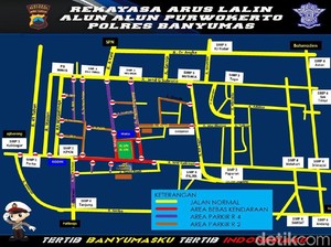 JelangTahun Baru, Alun-alun Purwokerto Bebas Kendaraan