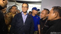 Anies ketika tiba di Monas (Foto: Indra Komara/detikcom)