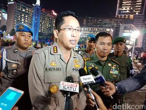 4.500 Polisi Jaga Malam Tahun Baru di Monas Sampai Bundaran HI